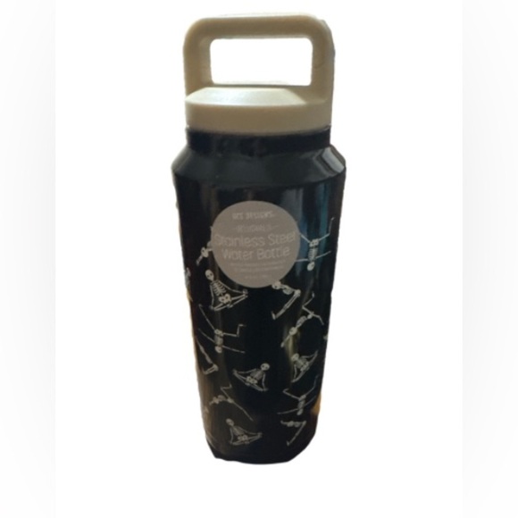 Other - Limited edition skulls skeletons  doing yogaStainless Steel Water Bottle - Black